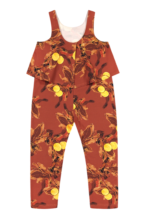 Oasis Jumpsuit, Amber Orange 74-80cm