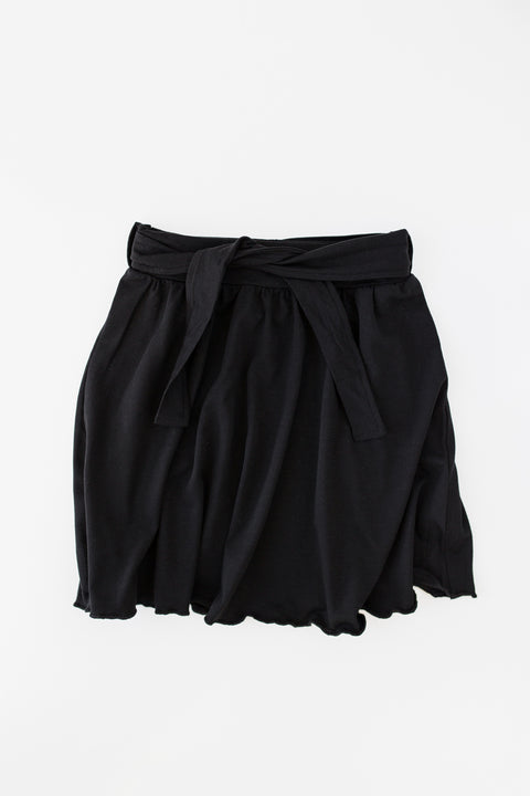 Midi skirt, musta 86-92cm