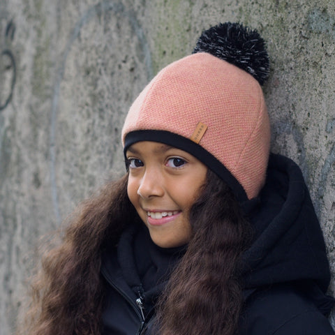 SUMEE CLASSIC - Beanie & Scarf combined Blush