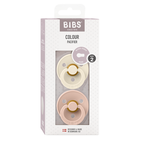 BIBS Colour 2 pack, Ivory/Blush, Valitse koko!