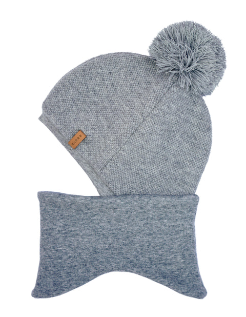 SUMEE CLASSIC Beanie & Scarf Combined Grey