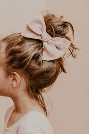Linen Bow, Dusty pink